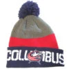 Bonnet NHL Columbus Blue Jackets Pompon -Hockey Soldes Boutique product 9679869b